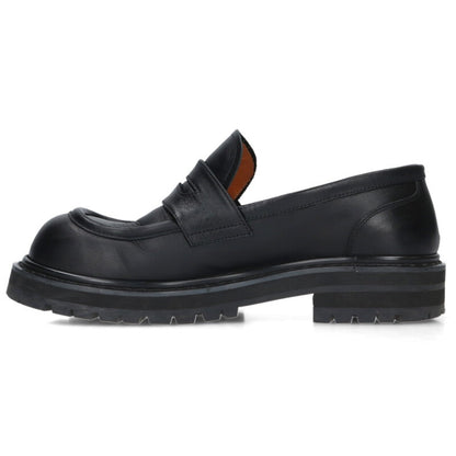 MARNI Square Toe Pierced Leather Loafers Size 6.5