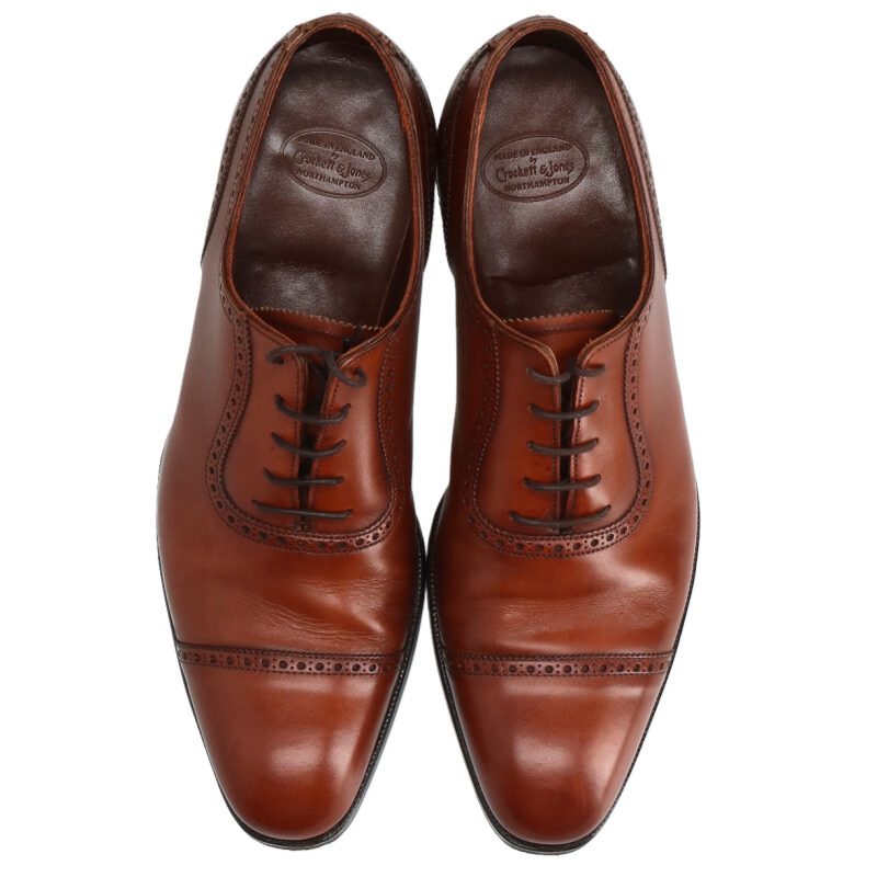 Crockett & Jones Leather Dress Shoes Brown Size 8