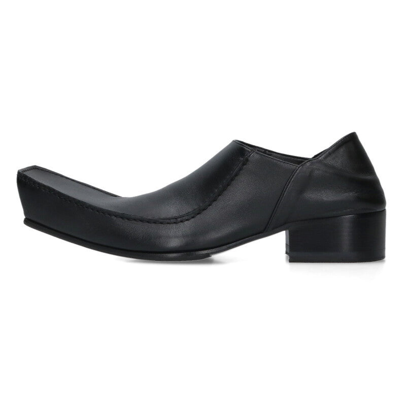 BALENCIAGA Romeo Leather Shoes Black Size 8.5