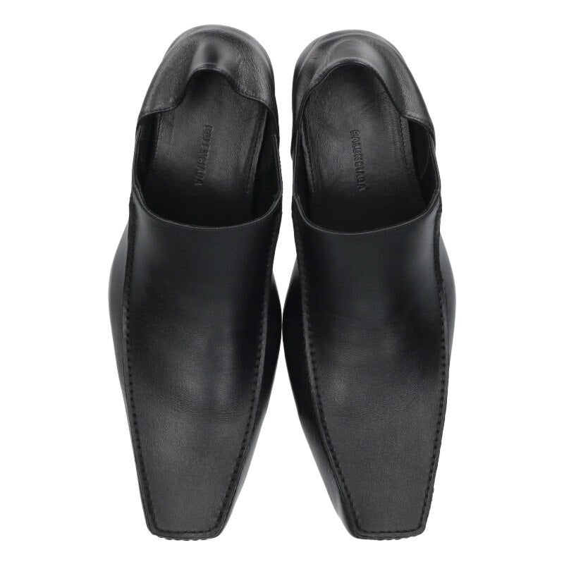 BALENCIAGA Romeo Leather Shoes Black Size 8.5