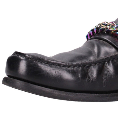 LOUISVUITTON Collier Chain Loafer Shoes Black Size 8
