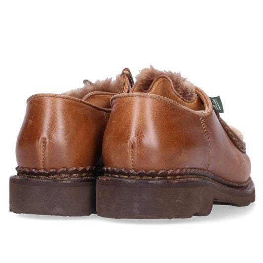 Paraboot MICHAEL LAPIN GRIFF Fur Tyrolean Shoes Brown Size 5