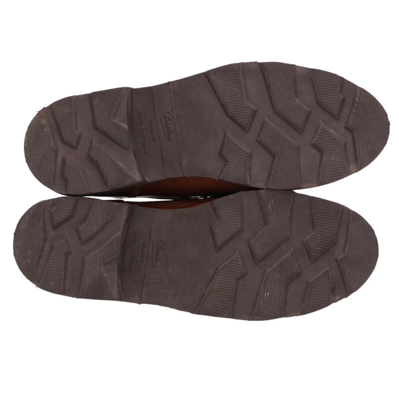 Paraboot MICHAEL LAPIN GRIFF Fur Tyrolean Shoes Brown Size 5