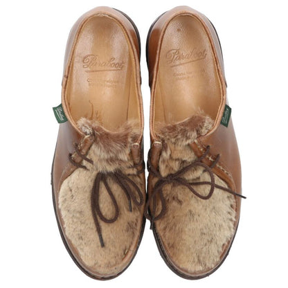 Paraboot MICHAEL LAPIN GRIFF Fur Tyrolean Shoes Brown Size 5
