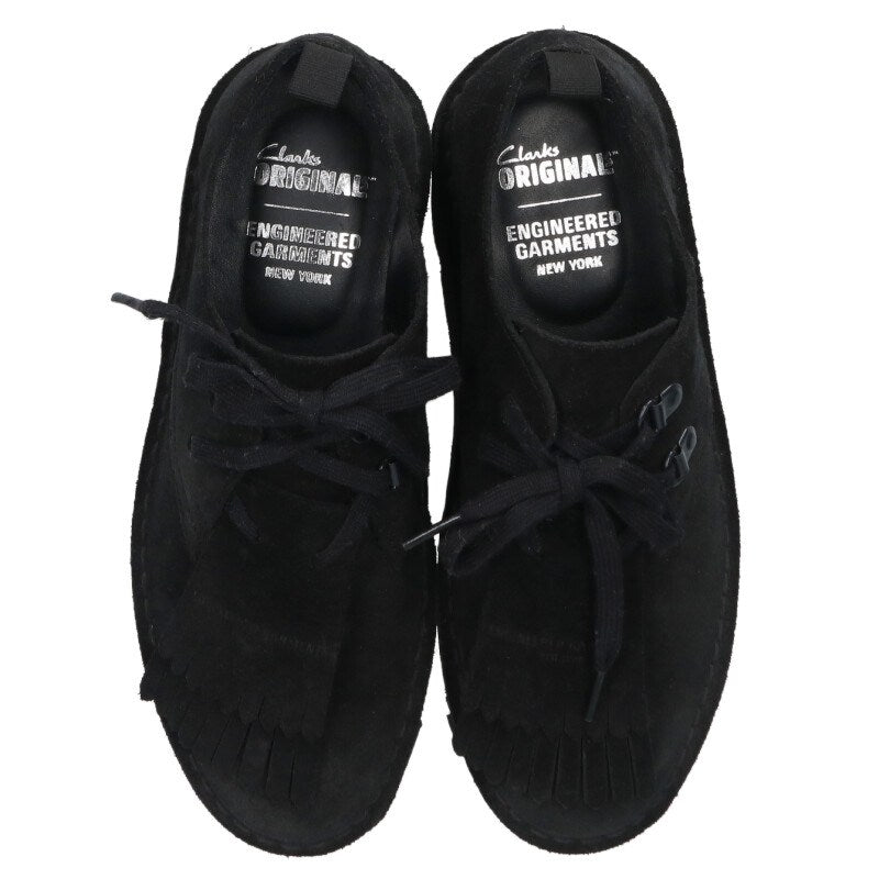 Engineered Garments Clarks Desert Khan EG Suede Black Size 6