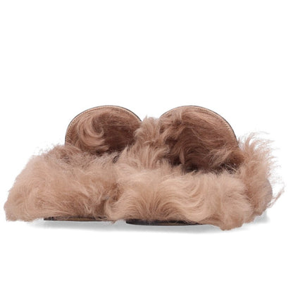 GUCCI Princetown Horsebit Fur Slippers Black Size 7