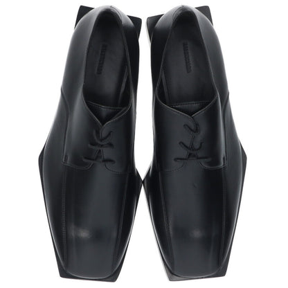 BALENCIAGA Square Toe Leather Shoes Black Size 6.5