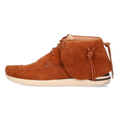 VISVIM 20AW FBT Lhamo Folk Suede Bead Moccasins Brown Size 9