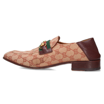 GUCCI Horsebit GG Babouche Loafers Beige/Brown Size 9