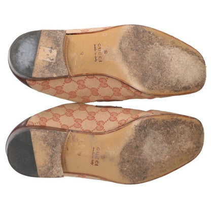 GUCCI Horsebit GG Babouche Loafers Beige/Brown Size 9