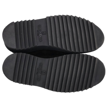 GeorgeCox Skipton Ripple Sole Suede Shoes Black Size 8