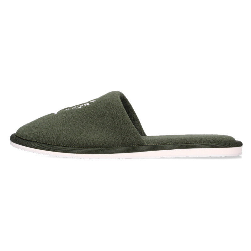Chrome Hearts Hotel Horseshoe Slippers Green Size M