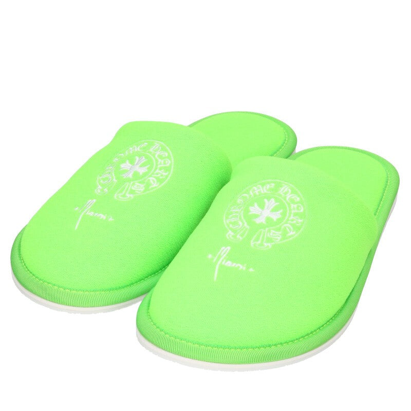 Chrome Hearts Hotel Slipper Horseshoe Embroidery Size M