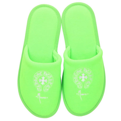 Chrome Hearts Hotel Slipper Horseshoe Embroidery Size M