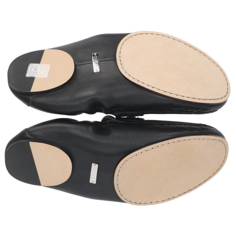 GUCCI 26SS Horsebit Flat Loafers Black Size 8