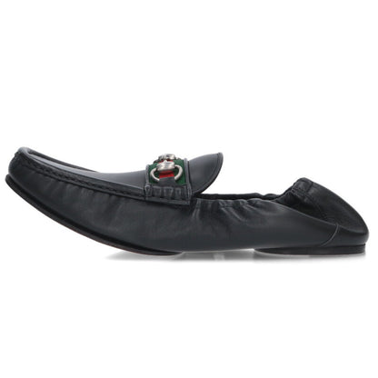 GUCCI 26SS Horsebit Flat Loafer Black Size 9