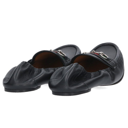 GUCCI 26SS Horsebit Flat Loafer Black Size 9