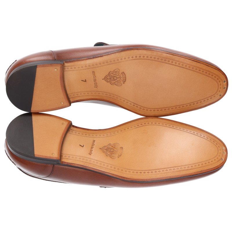 GUCCI Tassel Loafer Shoes Brown Size 7