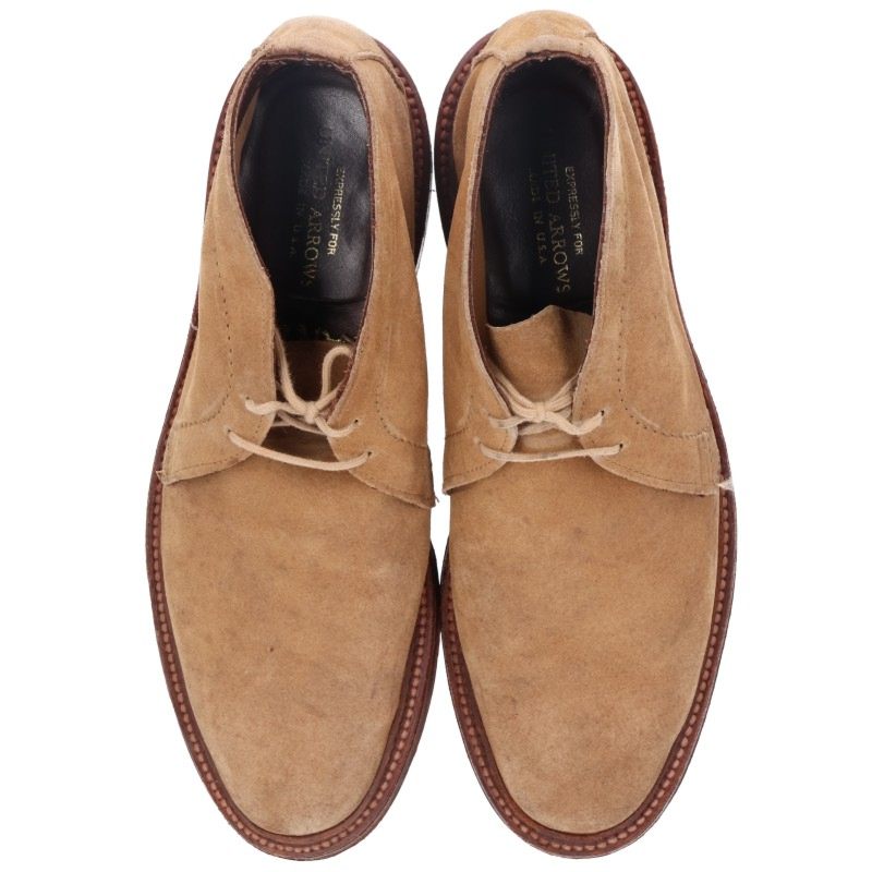 Alden Suede Leather Loafer Beige Size 8.5