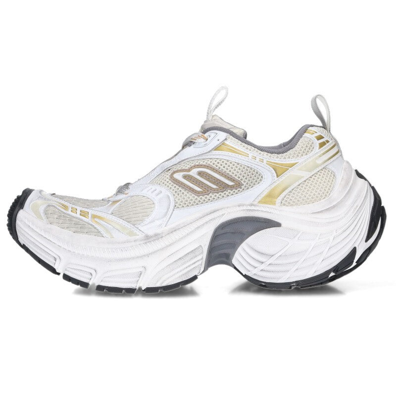 BALENCIAGA 6XL Sneakers White/Gold Size EU 39