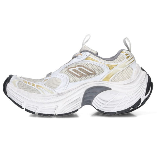 BALENCIAGA 6XL Sneakers White/Gold Size EU 39