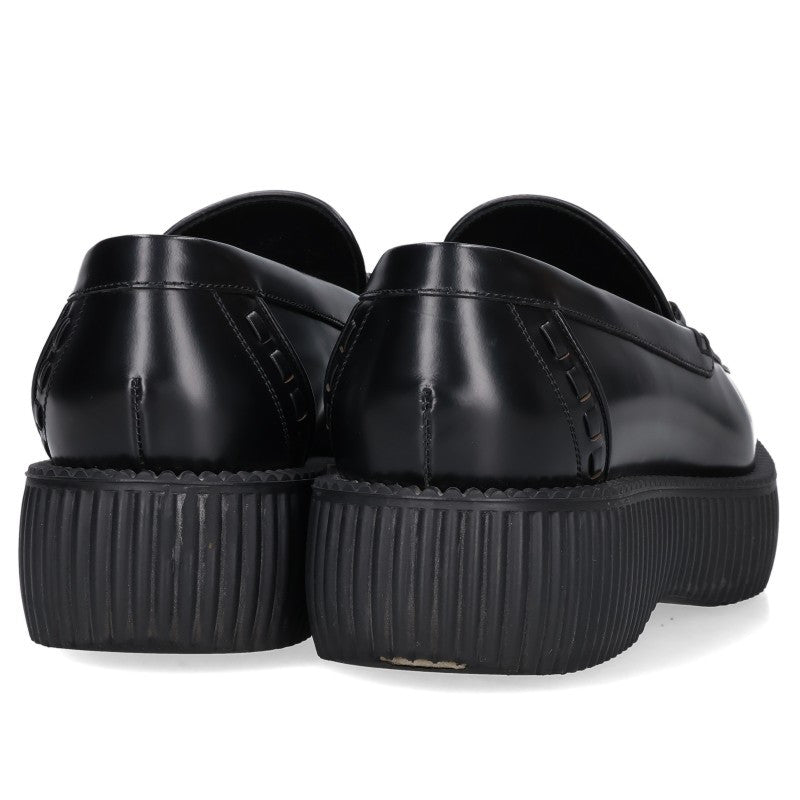 GUCCI Horsebit Creeper Loafers Black Size 6.5
