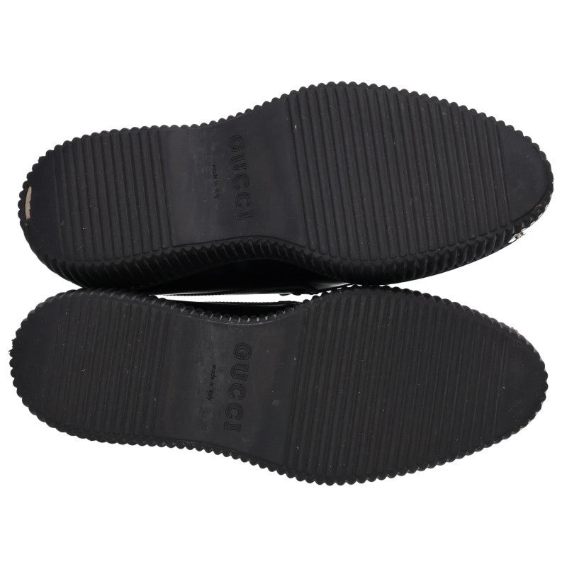 GUCCI Horsebit Creeper Loafers Black Size 6.5