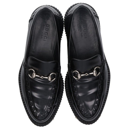 GUCCI Horsebit Creeper Loafers Black Size 6.5