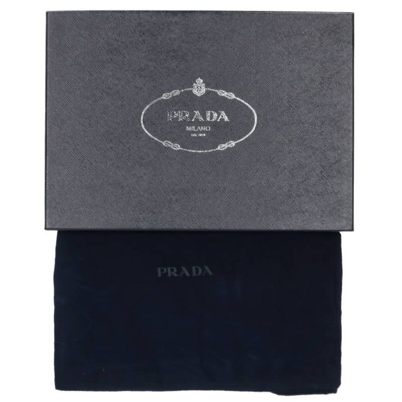 PRADA Fur Tassel Loafer Black/Brown Size 9