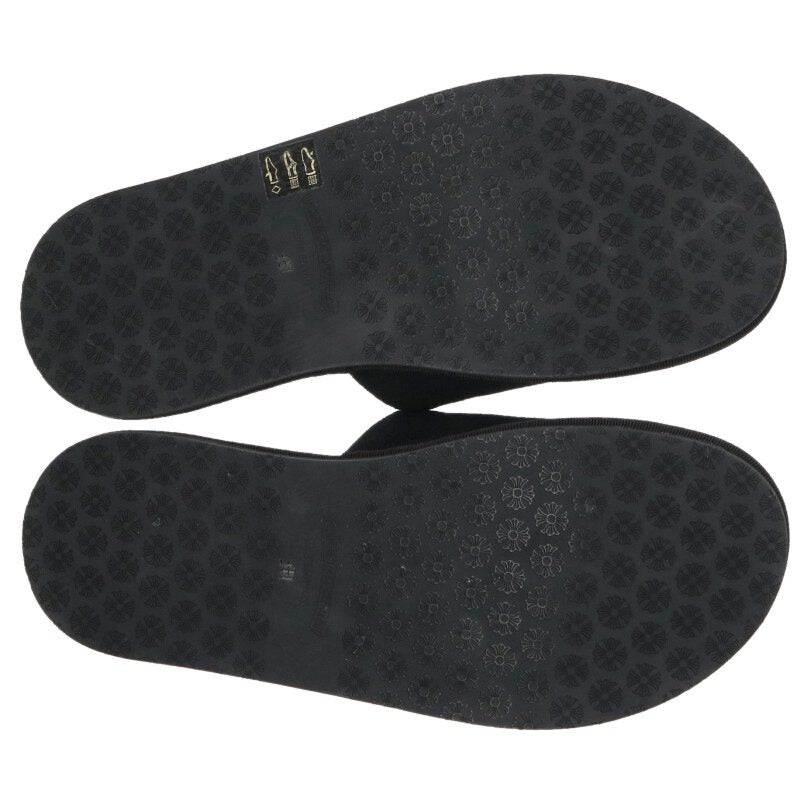 Chrome Hearts Hotel Horseshoe Slippers Black Size M