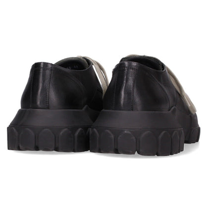 Rick Owens LACEUP BOZO TRACTOR Leather Shoes Black Size 8.5