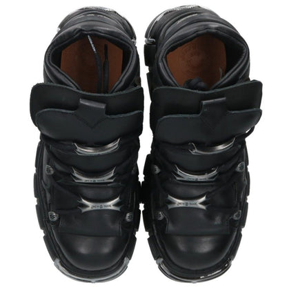 NEWROCK Platform Leather Shoes Black Size EU 43