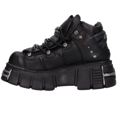 NEWROCK Platform Leather Shoes Black Size EU 43