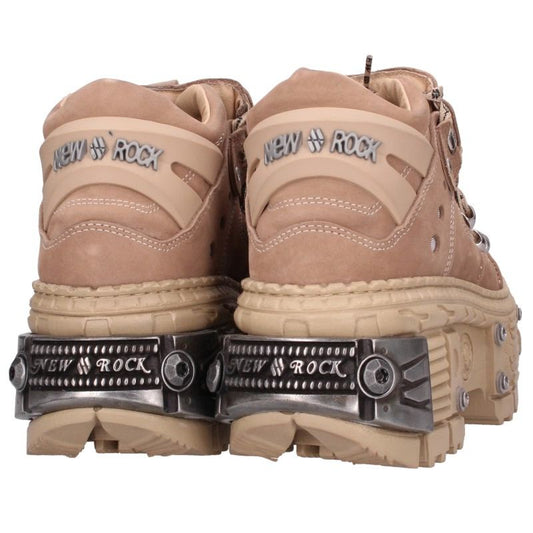 NEWROCK Platform Leather Shoes Beige Size EU 43