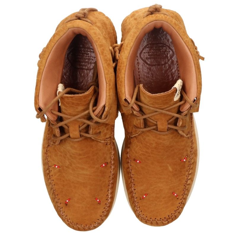 VISVIM FBT Lhamo-Folk Suede Sneakers Brown Size 10