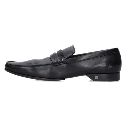 LOUISVUITTON Leather Loafers Black Size 9.5