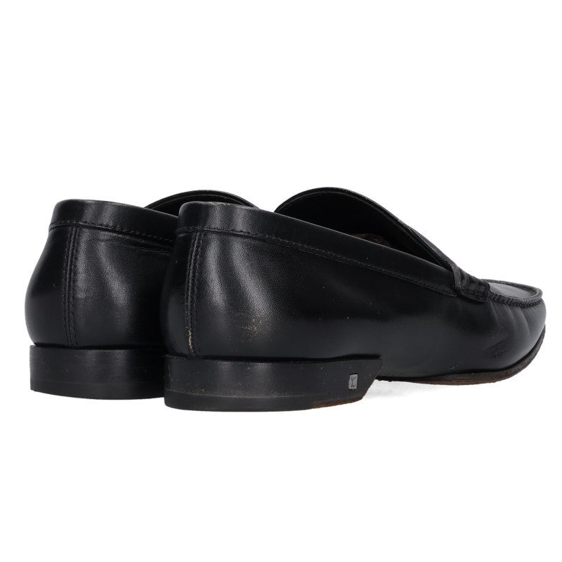 LOUISVUITTON Leather Loafers Black Size 9.5