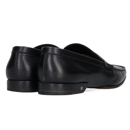 LOUISVUITTON Leather Loafers Black Size 9.5