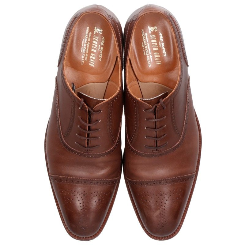 SCOTCHGRAIN Odessa II Semi-Brogue Oxfords Brown Size 27