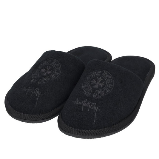 Chrome Hearts NYC Horseshoe Slippers Black Size S