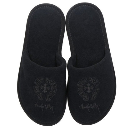 Chrome Hearts NYC Horseshoe Slippers Black Size S