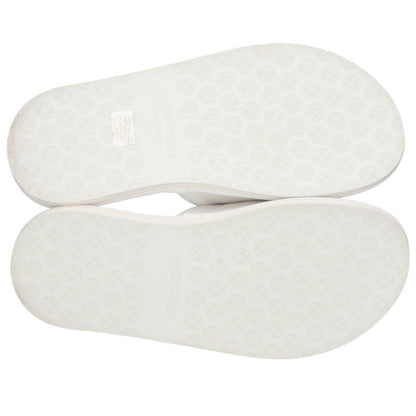 Chrome Hearts Horseshoe Embroidered Slippers White Size XS