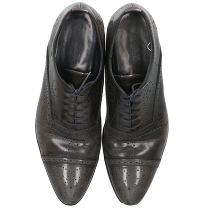 PRADA Pointed Toe Leather Shoes Brown Size 8