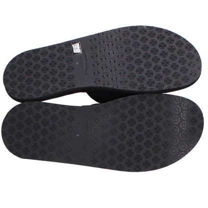 Chrome Hearts Horseshoe Embroidered Slippers Black Size L