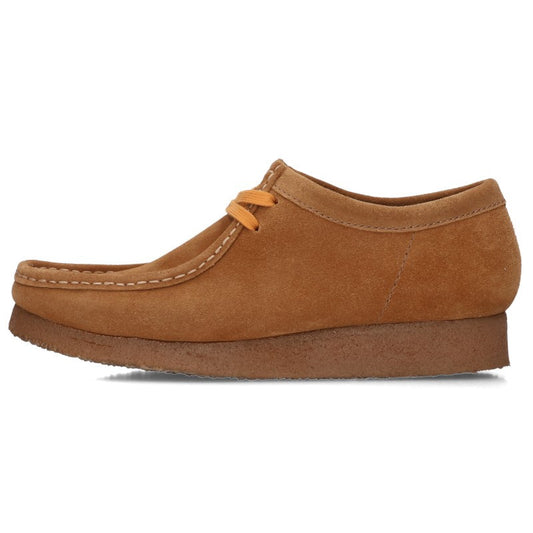 Clarks Wallabee Leather Moccasin Shoes Brown Loafers Size 26.5cm