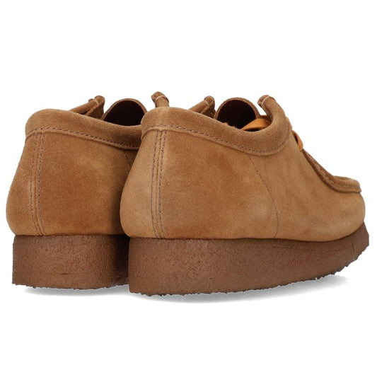 Clarks Wallabee Leather Moccasin Shoes Brown Loafers Size 26.5cm