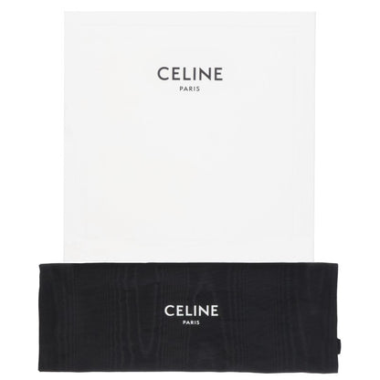 CELINE Punched Ranger Derby Leather Shoes Black Size EU 39