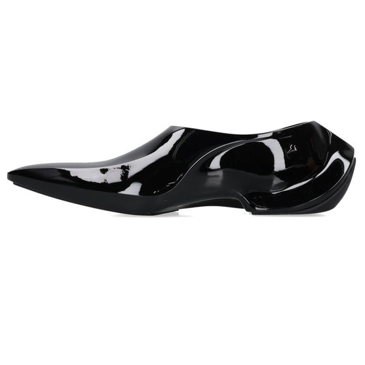 BALENCIAGA Space Patent Leather Shoes Black Size EU 41
