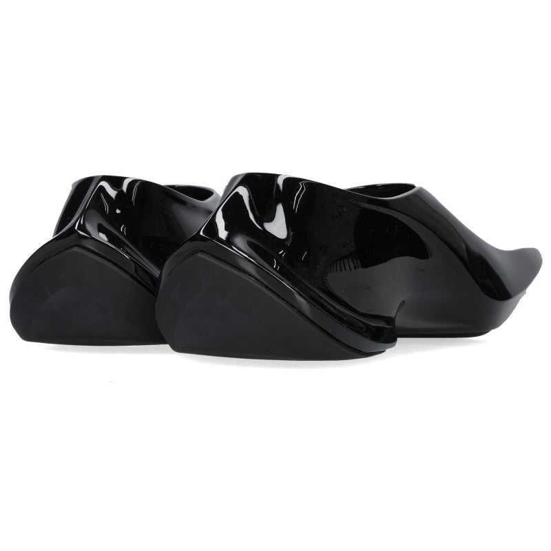 BALENCIAGA Space Patent Leather Shoes Black Size EU 41