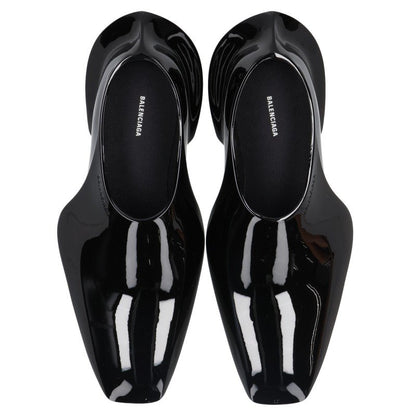 BALENCIAGA Space Patent Leather Shoes Black Size EU 41